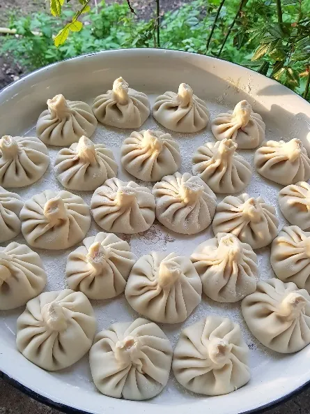 Khinkali at the harvest feast
